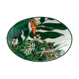 Maxwell & Williams DR0464 Oval Serving Bowl 25 x 17 cm - Night Dinner - Ceramic Colourful with Flower Leaves, Gift Box