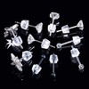 Silicone Earring Backs, 200 Pack Clear Hypoallergenic Replacement Stoppers for