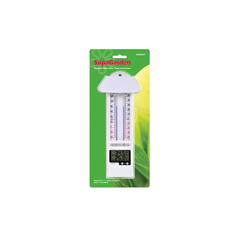 SupaGarden Min/Max Thermometer Mercury Free