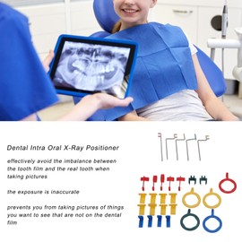 Sistema de Posicionador de Rayos X Dental Completo, Película de Rayos X Intraorales Dentales, Soportes de Posicionador del Sistema de Posicionamiento Kit de Ayuda Fotográfica Dental Visible Ergonómico
