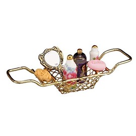 Melody Jane Dollhouse Bathroom Shelf Bridge & Toiletries Reutter Miniature Bathroom Accessories