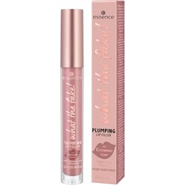 essence what the fake! Plumping Lip Filler, Lip Gloss, No. 02, Nude, Moisturising, with Vitamins, Cooling, Shiny, Vegan, Perfume, Alcohol, Parabens, Pack of 1 (4.2 ml)