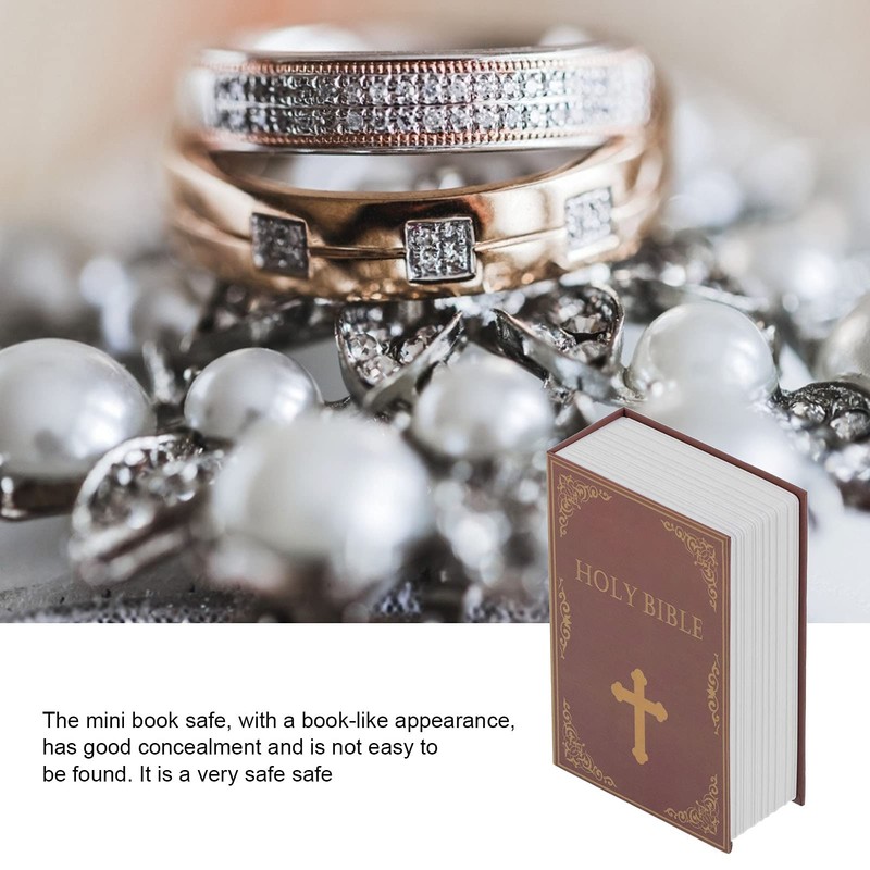 Book Safe Storage Box, Bible Dictionary Secret Safe Diversion Lock