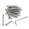 iexcell 20 Pcs 1/4-20 x 2-1/2" Stainless Steel 304 Hex