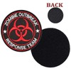 Zombie Outbreak Response Team Patch Embroidered Applique Hook&Loop Patch Tactical