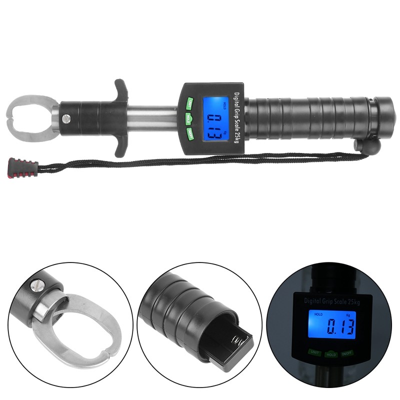 Digital Scale Fishing Grip Stainless Steel Fish Lip Grabber Electronic