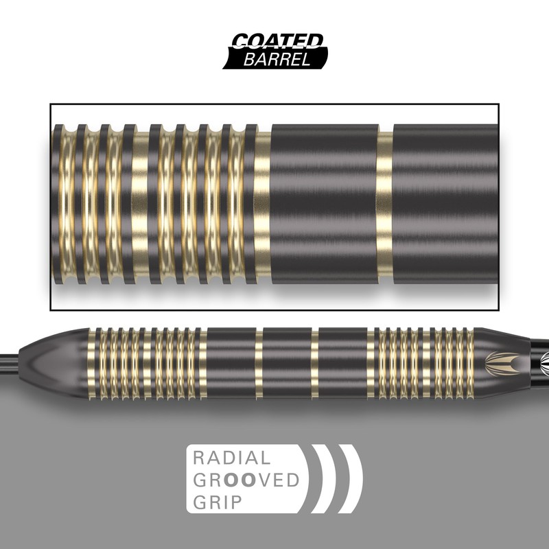 Target Darts Vitus 23G Brass Steel Tip Darts Set -