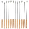 uvbws 12 Pcs Stainless Steel Skewer Sticks 9.4 Inch Fondue