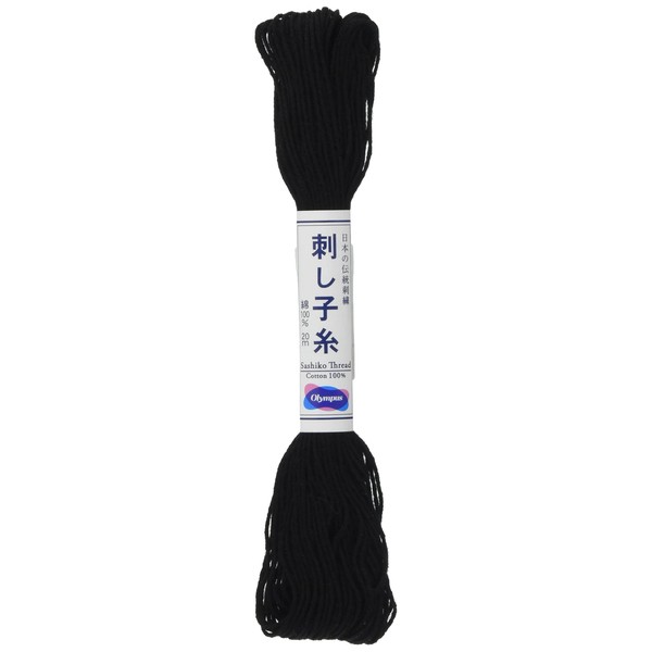 Shibori Dragon Black SASHIKO Thread 22YD