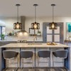 XSDeTu 2 Pack Farmhouse Pendant Lights, Modern Black Hanging Light
