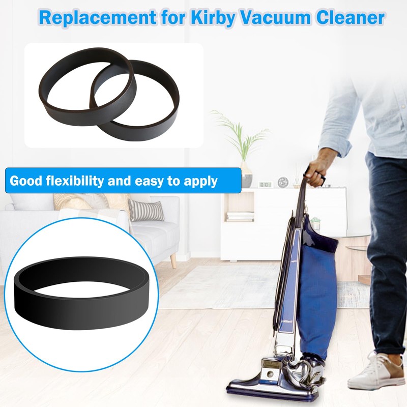4 Pack Vacuum Belts Replacement for Kirby Vacuum Cleaner, Replace