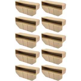 cyclingcolors 10x Supporto doga monodoga 63 x 12 mm in plastica per rete letto telaio in legno, terminale fissaggio con linguetta graffetta vite – beige