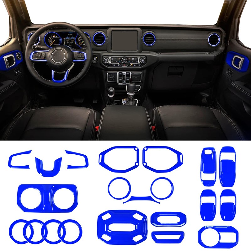 YIUIY 21PCS Full Set Interior Decoration Trim Kit Compatible with