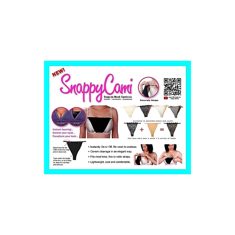 Snappy Cami [044] Creme - Solid (Single Pack) Snap-to-Bra Mock