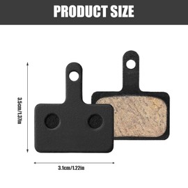 VODAFQS 4 Pairs Bicycle Disc Brake Pads Semi Metal Resin MTB Bicycle Disc Brake Pads for BB5 M355 M446, black