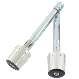 Universal Bar End Weights, Handle Weights, 7.1 oz (200 g), Silver, Universal Purpose, Shaved Aluminum, Set of 2