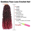 Xtrend 6 Packs 18 Inch Crochet Braids Twist Hair Goddess