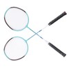 2 PCS X3 Badminton Rackets Iron Alloy Integrated Double Badminton