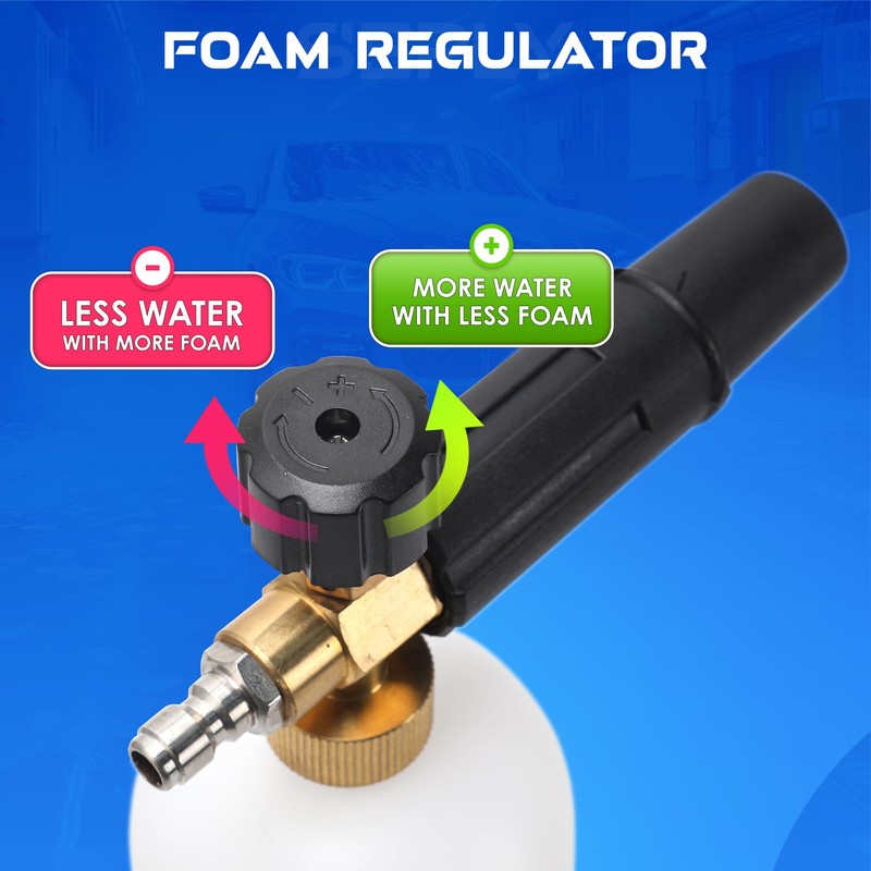 Javneo Short Pressure Washer Gun with Foam Cannon, Power Washer