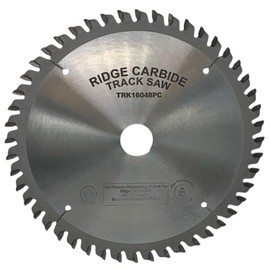 Ridge Carbide 160mm 48T, Track Saw Laminate Blade Compatible with Festool,Modified Triple Chip Grind (TC45),+5° Hook, 20mm Bore, Plate Thickness 1.6mm, Thin Kerf (2.2mm) M5