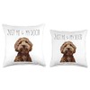 Goldendoodle Labradoodle Design Throw Pillow