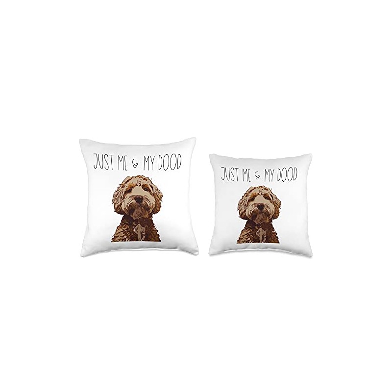 Goldendoodle Labradoodle Design Throw Pillow
