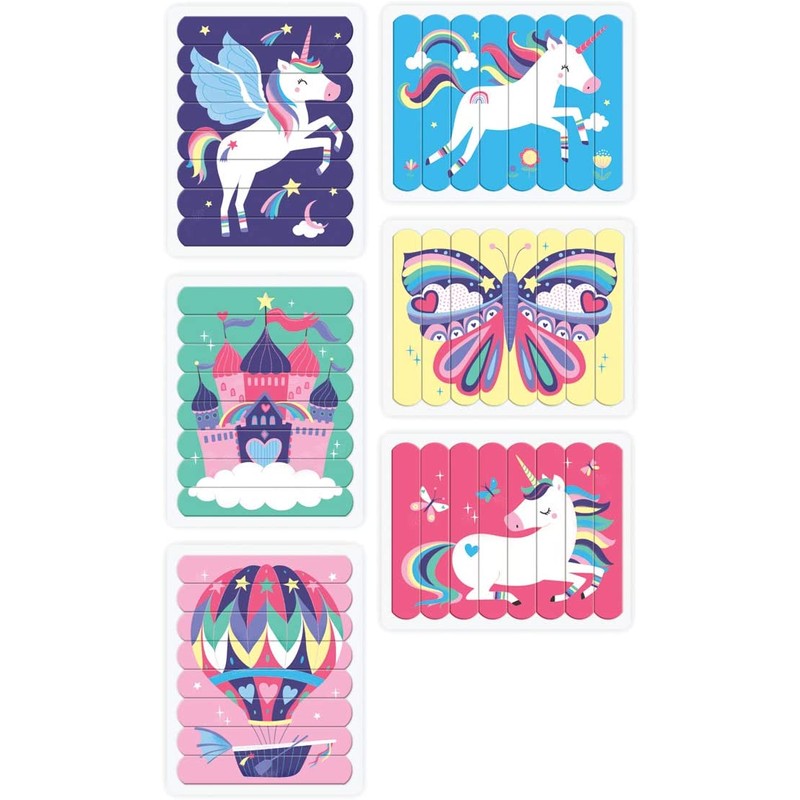Mudpuppy Unicorn Magic Puzzle Sticks
