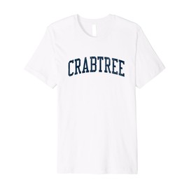 Crabtree OR Vintage Athletic Sports JSN2 Navy Print Premium T-Shirt