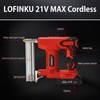 Cordless Nail Gun Battery Powered Brad Nailer, 2-in-1 Nail/Staple Gun,