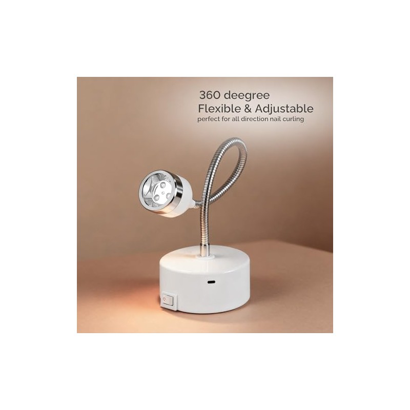 Lumcrissy 9W Touch Switch Gel Nail Lamp, Rechargeable Cordless UV/LED