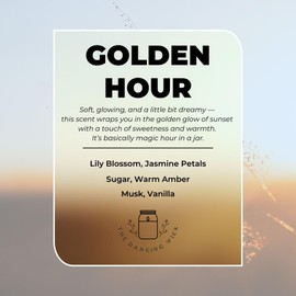 The Dancing Wick Candle – Keep Shining Candle – Golden Hour Scented Soy Wax – Encouragement Gift for Women, Uplifting Quote, Inspirational Décor – 8 oz, Hand-Poured – Made in the USA (Keep Shining)