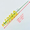 Yellow Acrylic Bead Flower Stems – 42 cm Handmade Faux Flower