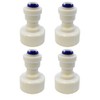 4 x Finerfilters 3/4" bsp to 1/4" Pushfit Connector -