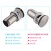 Keymark Universal Drain Fitting with Overflow Brushed Nickel - Keymark