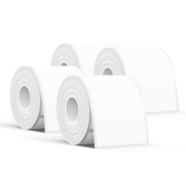 SUPVAN KATASYMBOL T50M Pro Label Tape Paper, Waterproof Labels for Home, School, Office, 50 mm x 80 mm, 95 Labels/Roll (White) 4 Pack