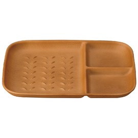 Masakazu NH home Wood Grain Toast Plate (CC) Natural Size: Approx. W7.8 D2.6 H2 79678