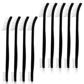 9Pcs Double-Ended Cleaning Brushes Set Nylon All Purpose Clean Brush Small Detailing Crevice Brush Mini Stiff Bristles Brushes for Kitchen Sink Bathroom Gaps Corner Small Space