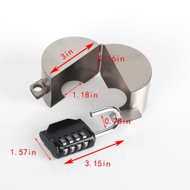 Water Spigot Lock(Password Lock) Gate Valve Lock, No Installation Required，Prevent Water Theft-Tap Lock-Exterior Faucet Lock- Water Lock-Hose bib Lock-Faucet Locks Outdoor Child Proof