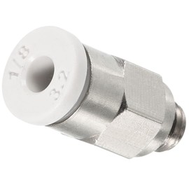 TA-VIGOR 2Pcs M5 Push to Fit 3mm OD Hose Connect Fittings, Straight Pneumatic Coupling Adapter, Quick Push to Connect Air Line Fittings for Gas Pneumatic Systems and Industrial Applications