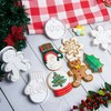 Flycalf Christmas Cookie Cutters with Plunger Stamps