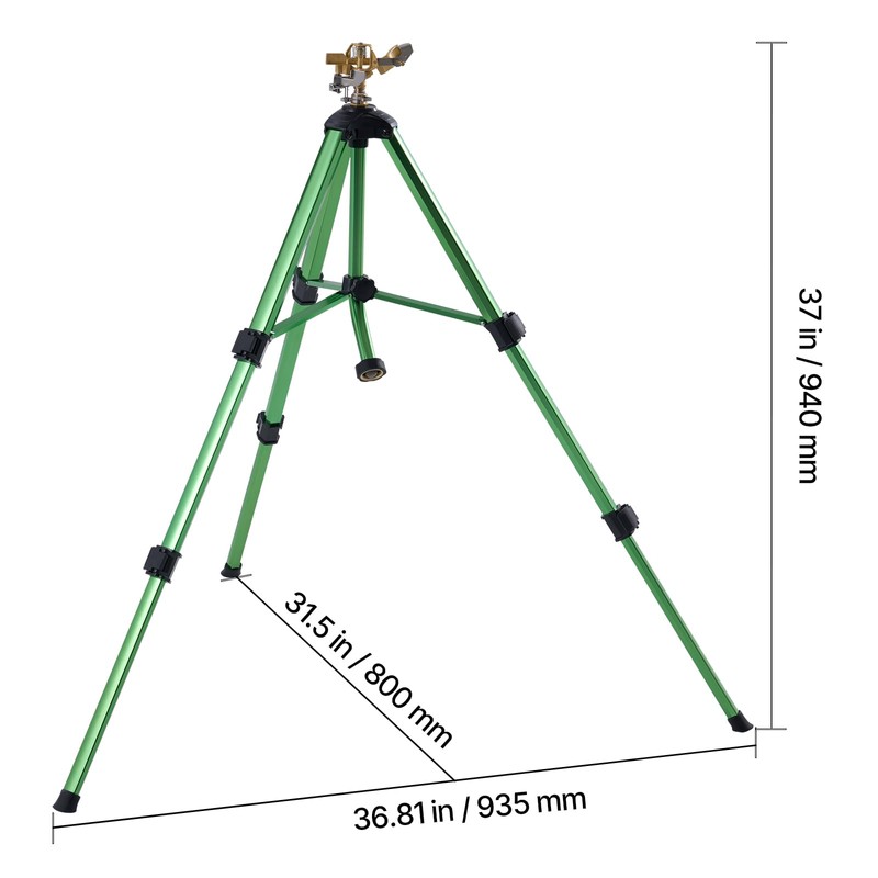 Happybuy Impact Sprinkler on Tripod Base, 2 Packs. Heavy-Duty Tripod