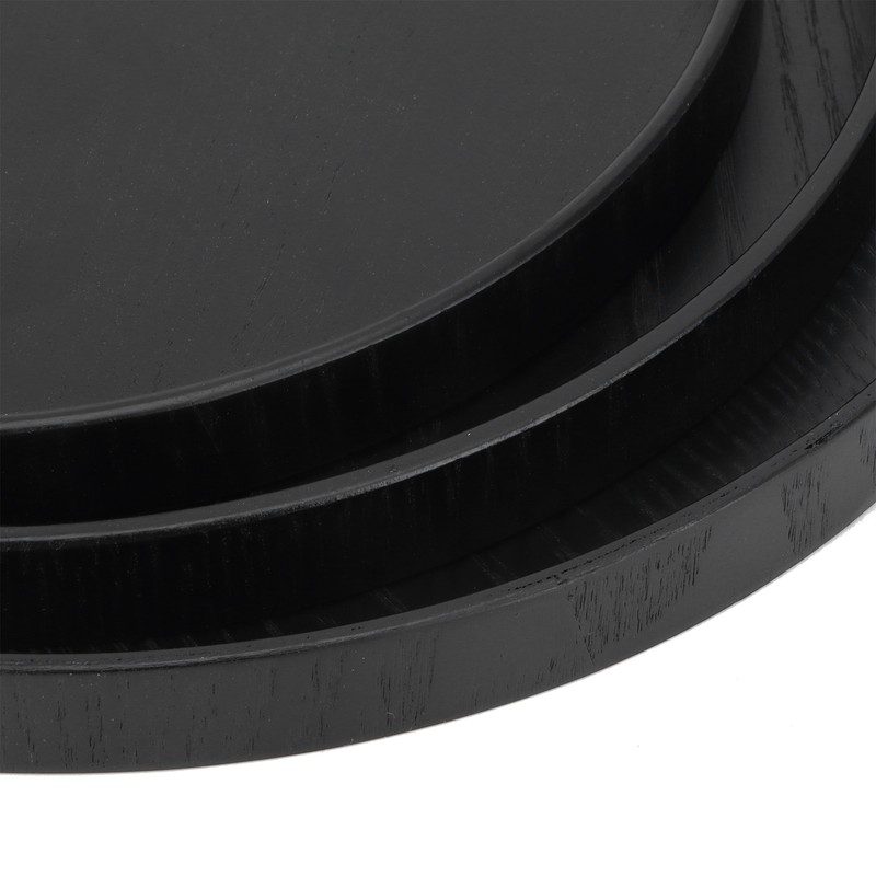 Wooden Round Tea Cup Tray Round Originality Fruit Palte Tableware