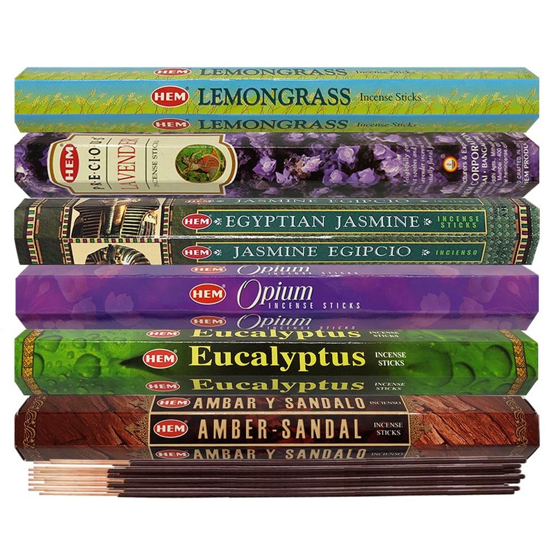 Hem Incense Sticks Variety Pack #28 and Incense Stick Holder