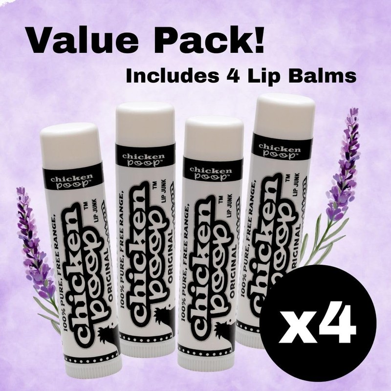 .15 oz. Chicken Poop® ORIGINAL FLAVOR Lip Junk for Dry,