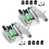 ANMBEST 2PCS DB9 Breakout Connector, Solderless Metal Shell RS232 D-SUB
