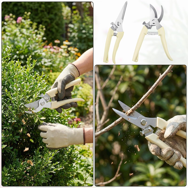 12 Pcs Garden Shears Pruning Garden Clippers Bulk Bypass Pruner