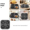 Warmhm 4 non-stick cupcake cups, jumbo muffin mould, cupcake liner,