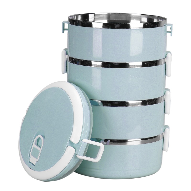 Portable 304 Stainless Steel Bento Lunch Box Thermal Cylinder Lunch