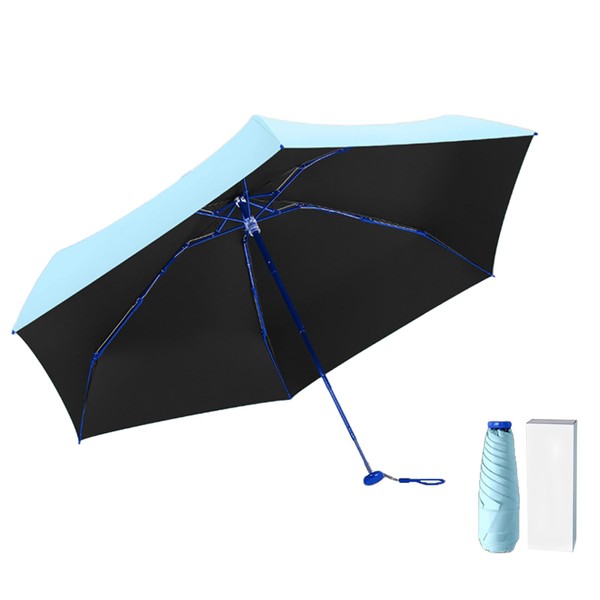 Vokiuler Folding Umbrella, Compact, 5.3 oz (150 g), Lightweight Parasol,