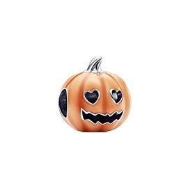 Ouroyea The glow-in-the-dark pumpkin Pumpkin Charm 925 Sterling Silver Pendant,Jewelry Beads Gifts for Women